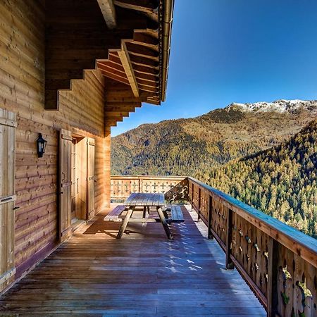 Chalet Le Chapeau La Tzoumaz Eksteriør bilde