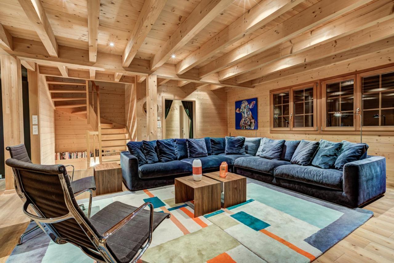 Chalet Le Chapeau La Tzoumaz Eksteriør bilde